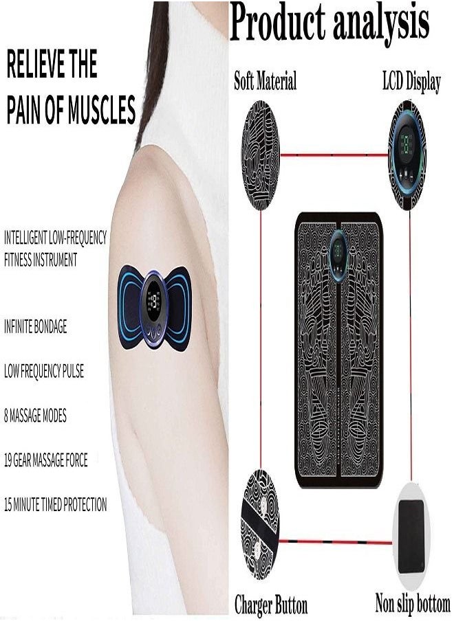 ZEESQUARE - EMS Foot & Mini Massager 2 in 1 Bundle - Image 1