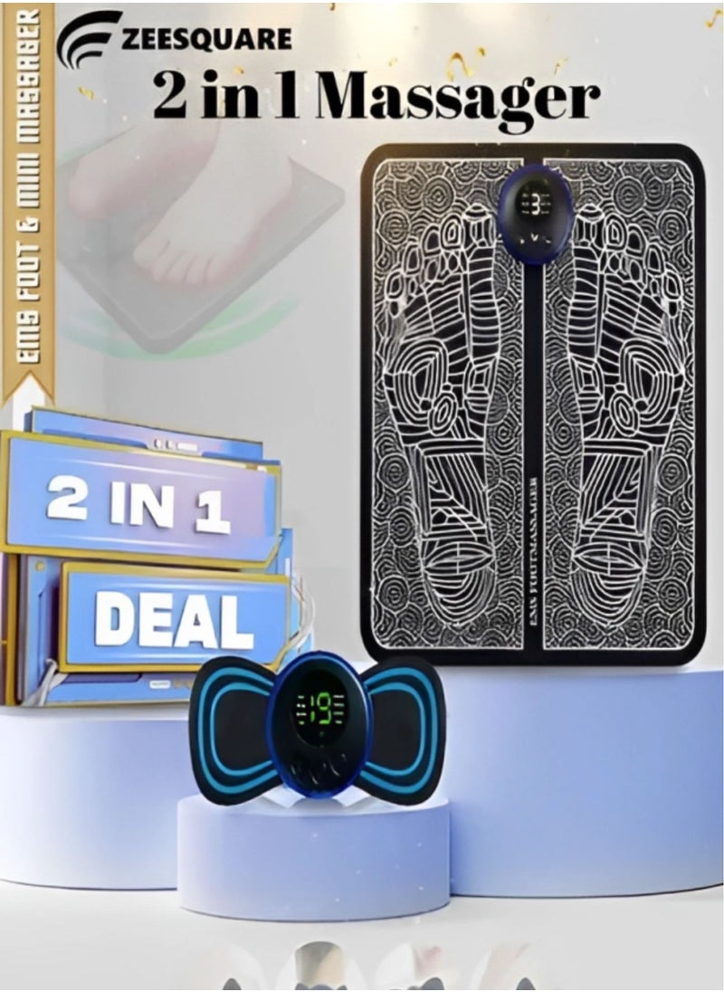 ZEESQUARE - EMS Foot & Mini Massager 2 in 1 Bundle - Image 1