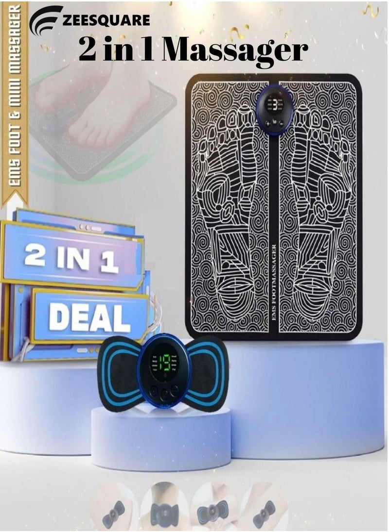 ZEESQUARE - EMS Foot & Mini Massager 2 in 1 Bundle - Image 1