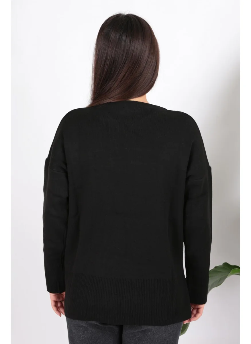 فاشن فريندز 24K0263K1 Women's Crew Neck Tunic
