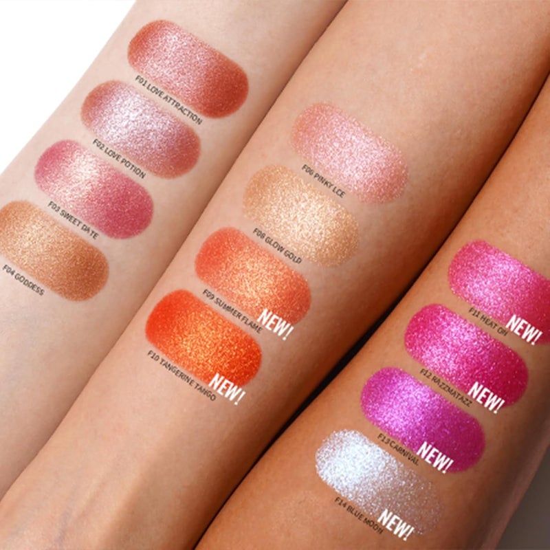Oulac Luminous Blusher for Cheek WomenPink Sliver Refletive Glow Highlighter BlushersBlendable BlusherNatural Stunning LookMakeup Vegan Cruelty Free48g F06 Pinky Ice - Image 4