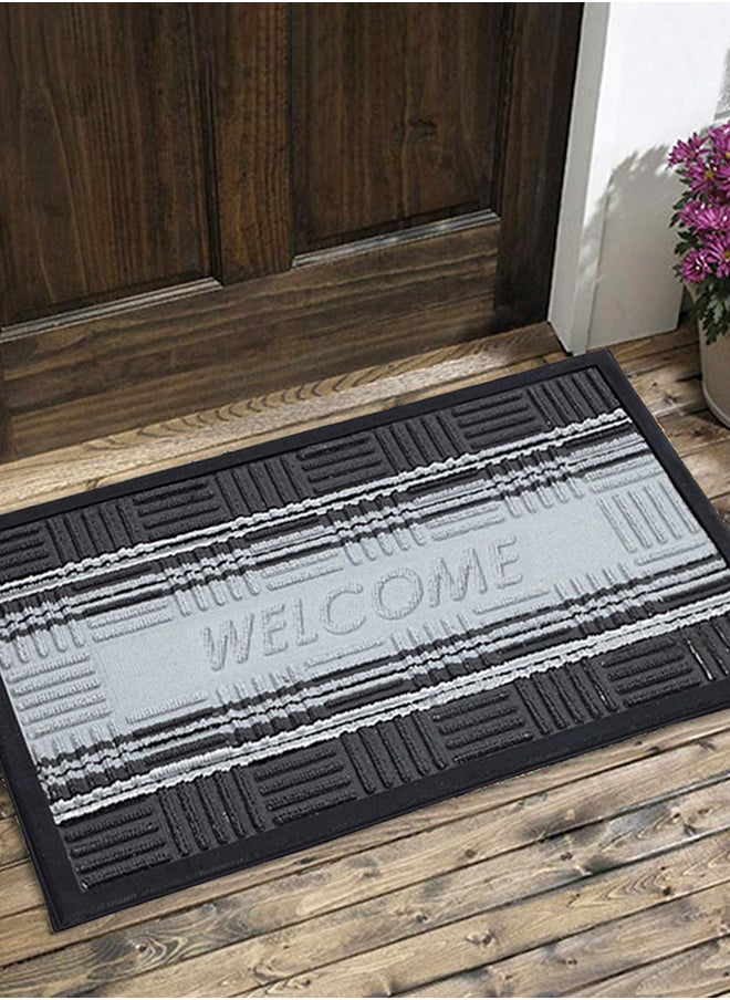 Status Contract Anti Slip Front Door Mat | Living Room Rug for Entrance Doors | New Rubber Floor Mats for Home (Grey), 38 X 58 Cm  - Image 1
