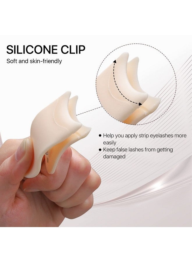 Miuffue Eyelash Applicator Tool 35Mm Width Lash Applicator Clip 1Pcs Eyelash Tweezers For False Lasheswhite - Image 3