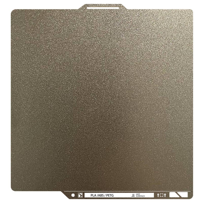 SAHVAIM Upgraded Thicker Textured PEI Plate 0.77mm with QR Code for Bambu Lab P1S/P2S/P1P/X1/X1C/A1 3D Printer, 257x257mm Dual-Textured Plate, Heated Bed Magnetic Flexible Spring Steel PEI Sheet Plate - Image 1