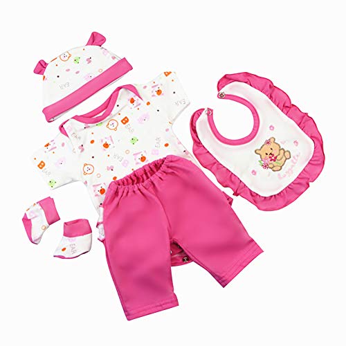 Pedolltree Reborn Baby Dolls Outfit Clothes Accessories for Newborn Baby Girl Dolls Matching Clothing 1618 Inches - Image 1