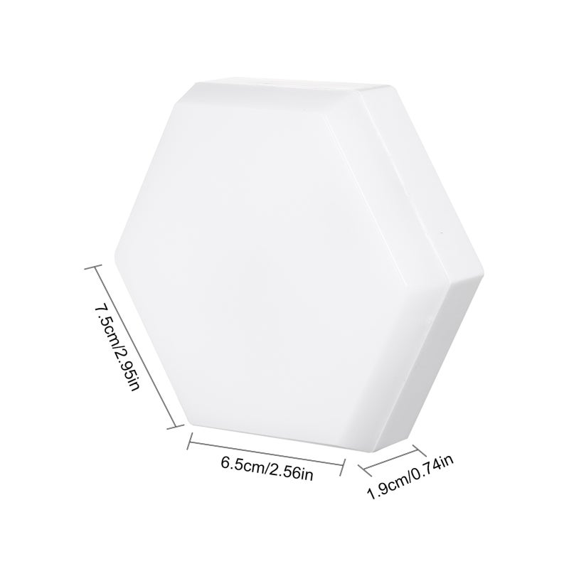 Neoglint 6PCS RGB Cabinet Light LED Color Changing Hexagon DIY Wall Lamp Touch Switch Remote Control Dimmable with Timing Under Cabinet Lights Stick-On Night Lights - Image 4