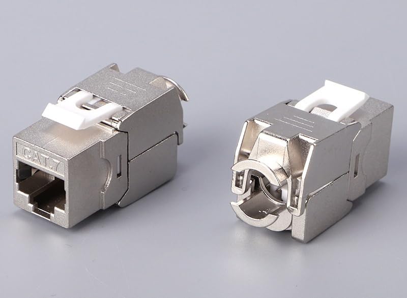 Triplett موصلات كايتون محمية مدمجة من تريبلت CAT7 معدنية 10 عبوات CAT7KJSWH10PK - Image 2