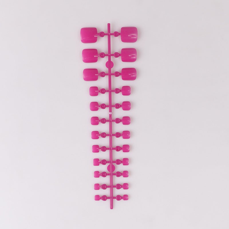 Toenail Bar Ins Style Solid Color Patch Toenail Unsealed Fake Nail Press On Toe Nails - Image 1