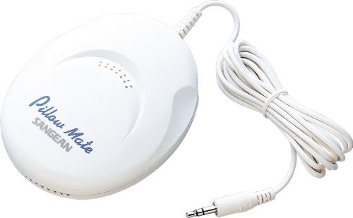 Sangean America, Inc. PS-100 Pillow 3.5mm Aux Portable Speaker, White, One Size - Image 1