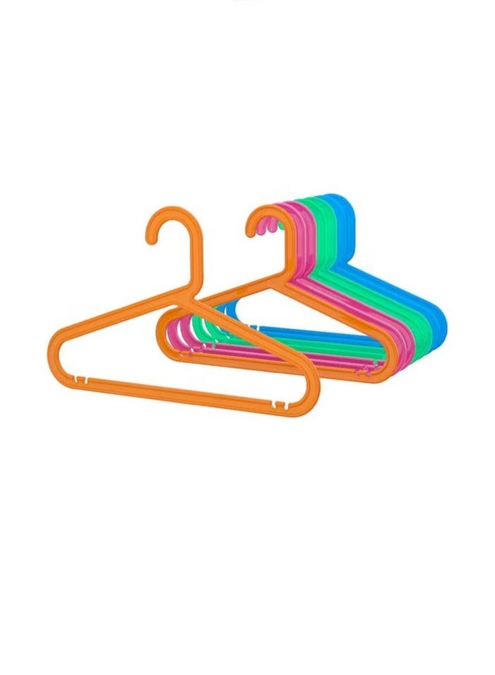 Set of 8 multi-colored closet clothes hangers - Image 1