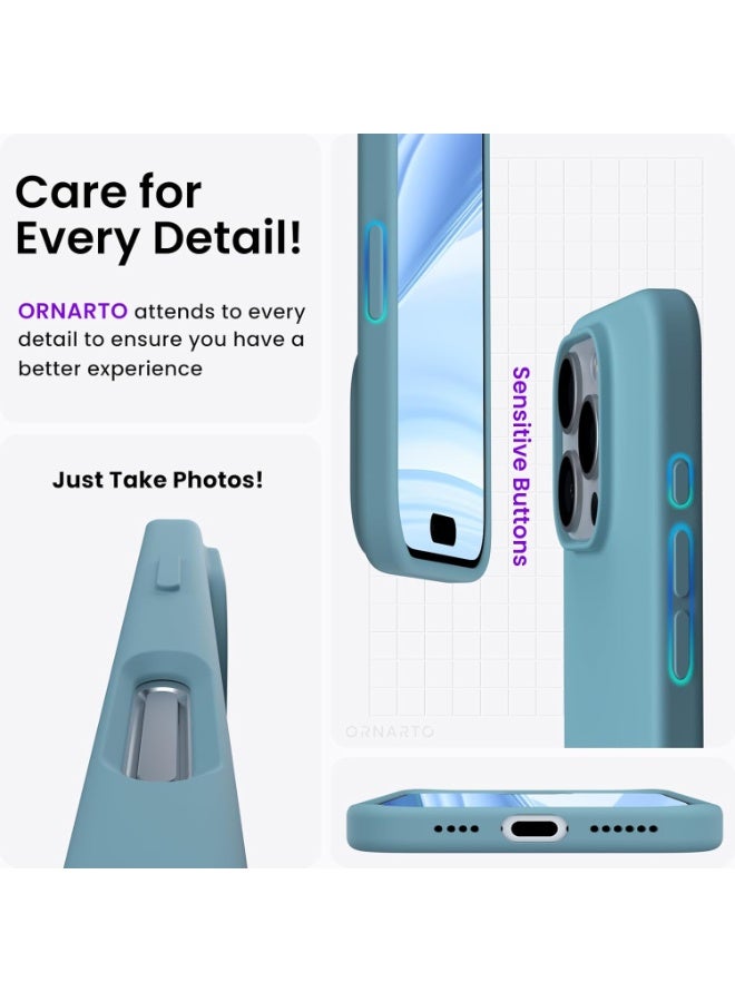 MUNTAQI Silicone Case for iPhone 16 Plus – Slim Soft Anti-Scratch Shockproof Protective Cover, Original Grip Silicone OG Case with Camera Protection, Wireless Charging Compatible for iPhone 16 Plus - Image 2
