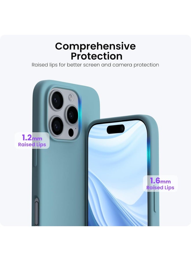 MUNTAQI Silicone Case for iPhone 16 Plus – Slim Soft Anti-Scratch Shockproof Protective Cover, Original Grip Silicone OG Case with Camera Protection, Wireless Charging Compatible for iPhone 16 Plus - Image 3