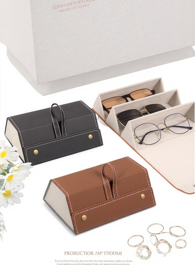 general Multi-slot Travel Sunglasses Case -Portable Glasses organizer For Storage & Display Travel Case - Image 1