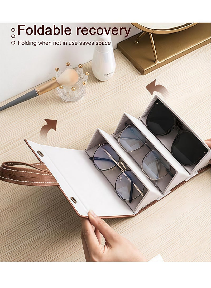 general Multi-slot Travel Sunglasses Case -Portable Glasses organizer For Storage & Display Travel Case - Image 4