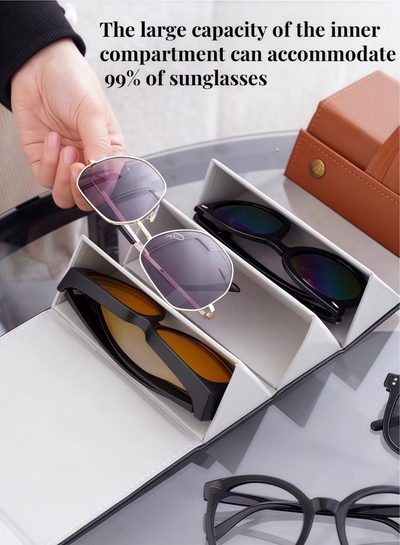 general Multi-slot Travel Sunglasses Case -Portable Glasses organizer For Storage & Display Travel Case - Image 2