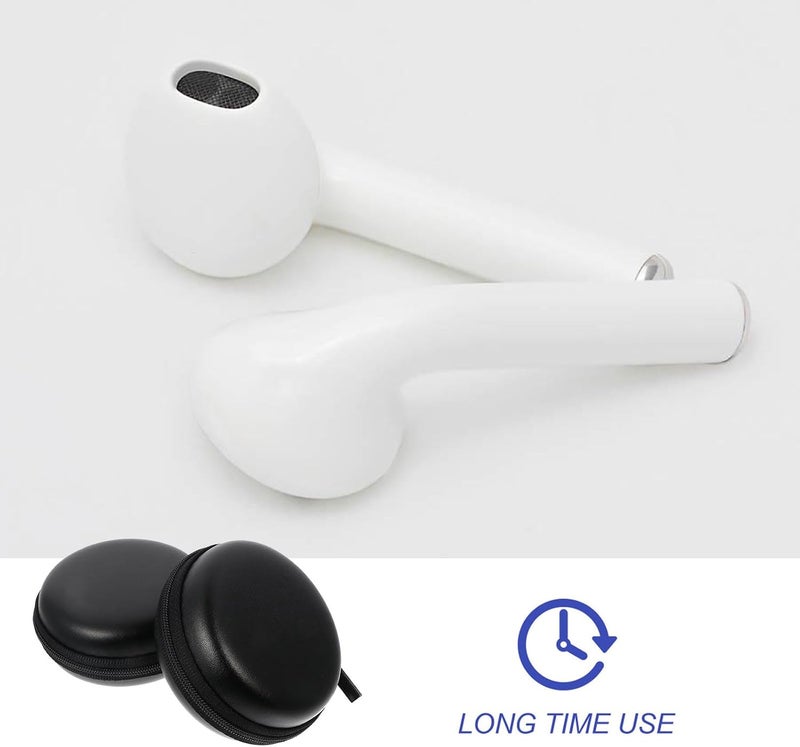 2 Pcs Waterproof EVA Earphone Storage Bags with Cable Organizer, Anti-Lost Earbud Cases for Travel and Daily Use, Black - Image 5