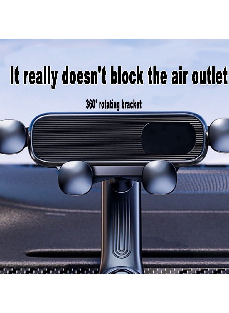 AIYISHI Car mobile phone holder air outlet navigation fixed support frame anti-shake gravity telescopic mobile phone universal gps mount - Image 5