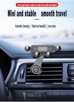 AIYISHI Car mobile phone holder air outlet navigation fixed support frame anti-shake gravity telescopic mobile phone universal gps mount  - Image 2