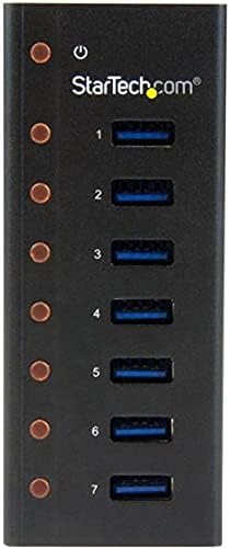 StarTechcom 7 Port USB 30 Hub 5 Gbps  Metal Enclosure  Desktop or Wall Mountable  Rugged  industrial Powered USB Expander and Splitter Hub ST7300U3M - Image 2