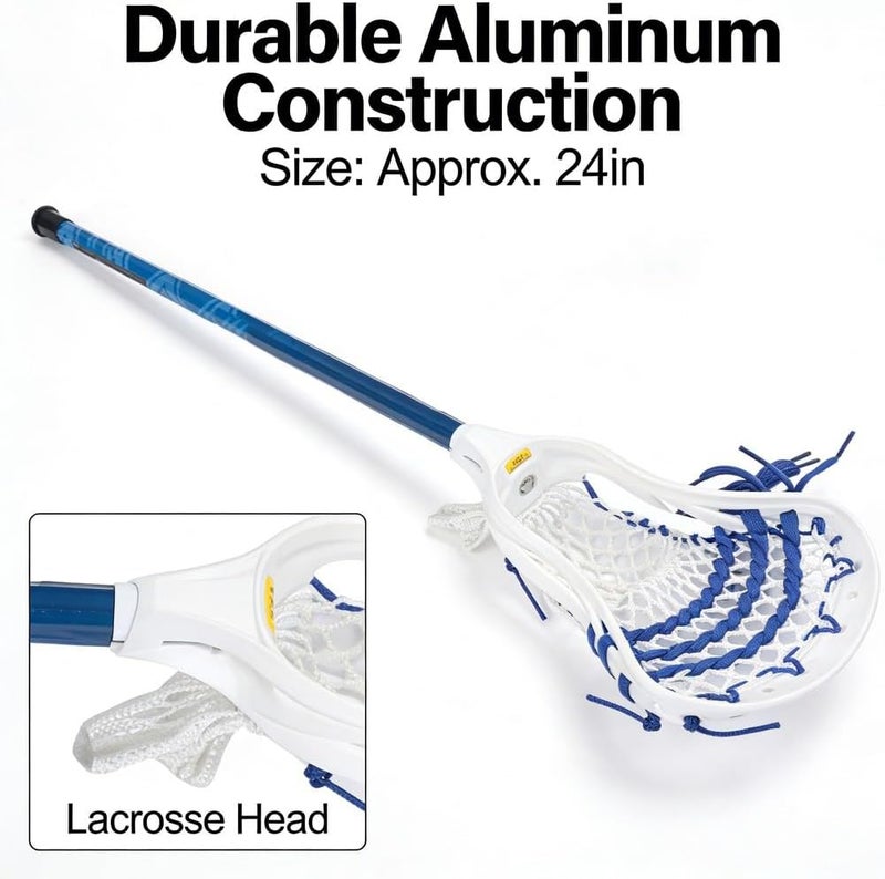 24 Inch Aluminum Lacrosse Stick, Youth Non Slip, Rugged Design for Training and Play - Durable Construction, Enhanced Grip, Perfect for Beginners and Youth Players - Image 2