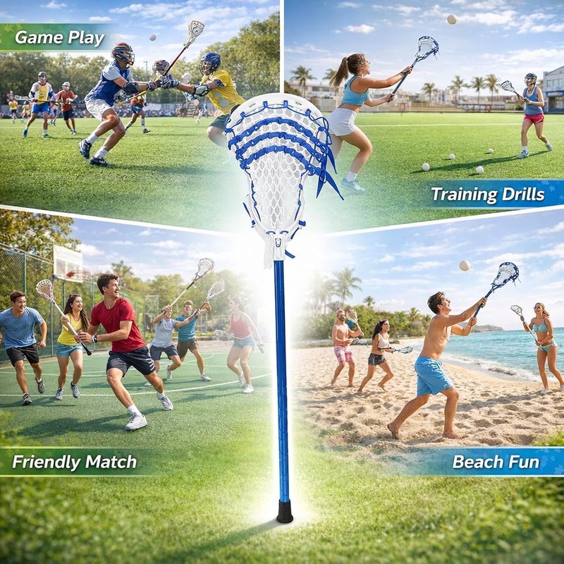24 Inch Aluminum Lacrosse Stick, Youth Non Slip, Rugged Design for Training and Play - Durable Construction, Enhanced Grip, Perfect for Beginners and Youth Players - Image 4