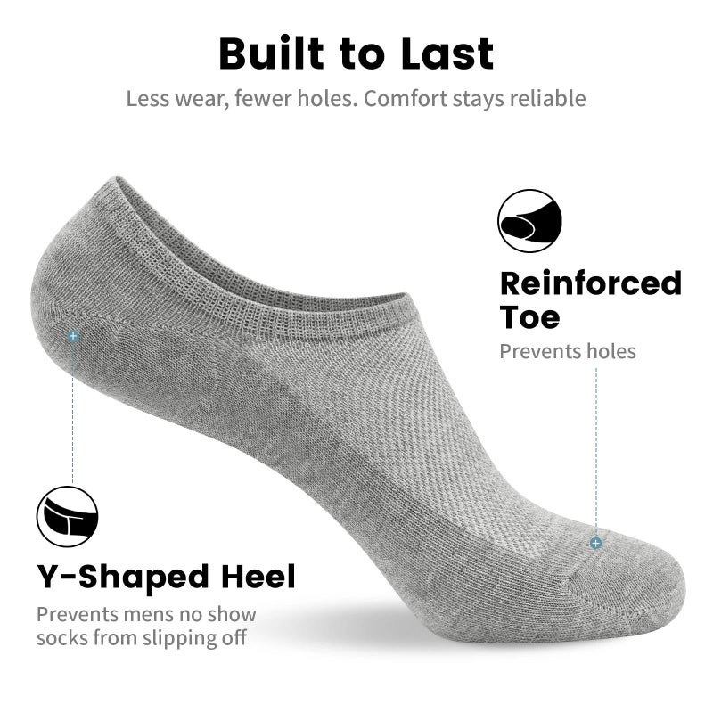 wernies No Show Men Socks, Low Cut Ankle Sock, Men Short Socks Casual Cotton Socks Size 11-13 - Image 4