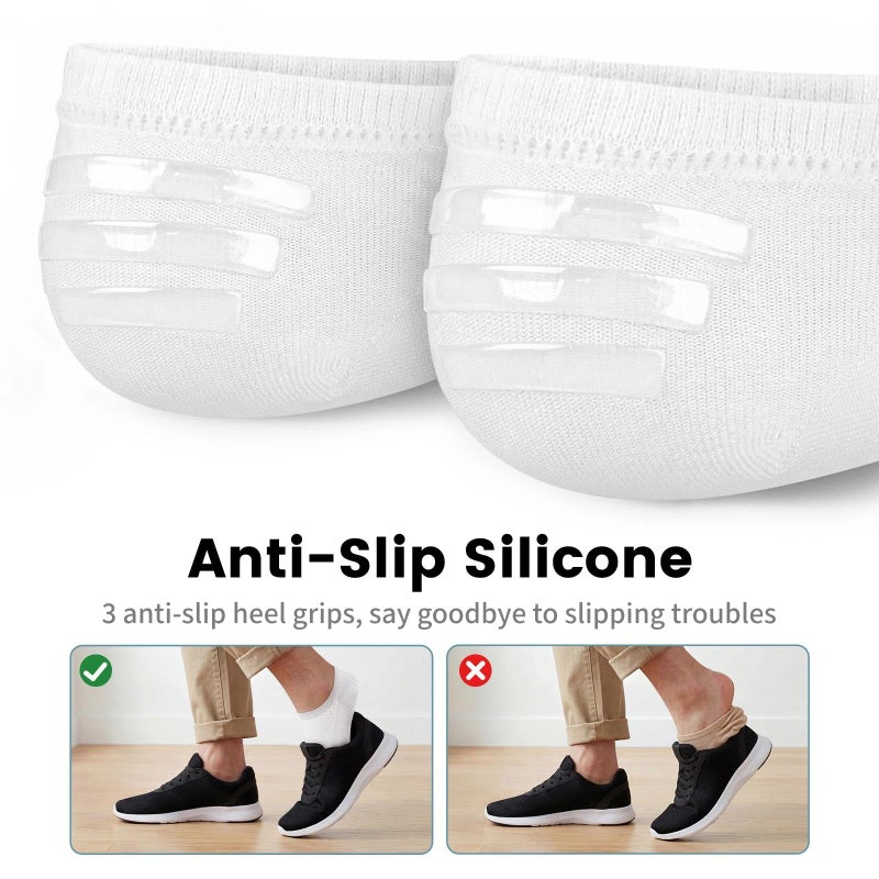 wernies No Show Men Socks, Low Cut Ankle Sock, Men Short Socks Casual Cotton Socks Size 11-13 - Image 3