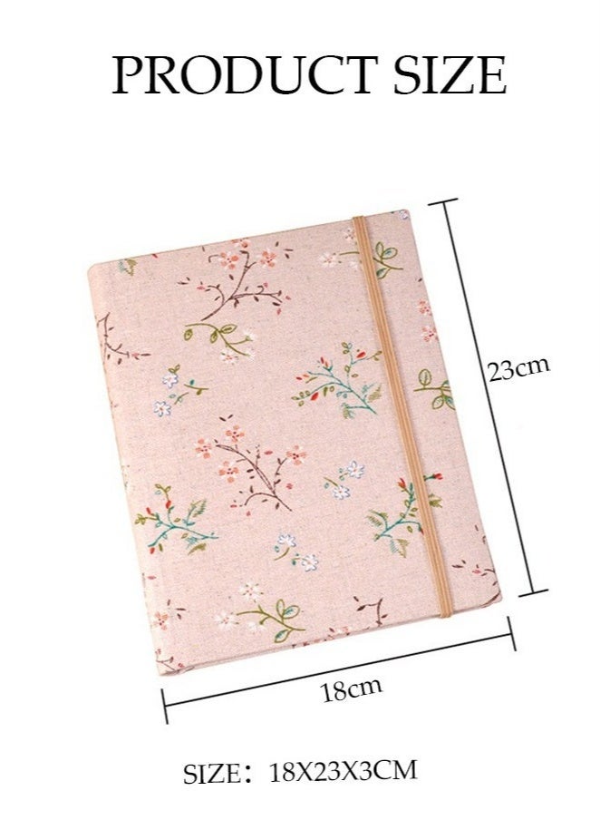 كيلا ألبوم صور محمول بنقشة زهور، 200 جيب، مقاس 6 بوصات، مناسب للعائلة والزفاف والأولاد والبنات - Image 4