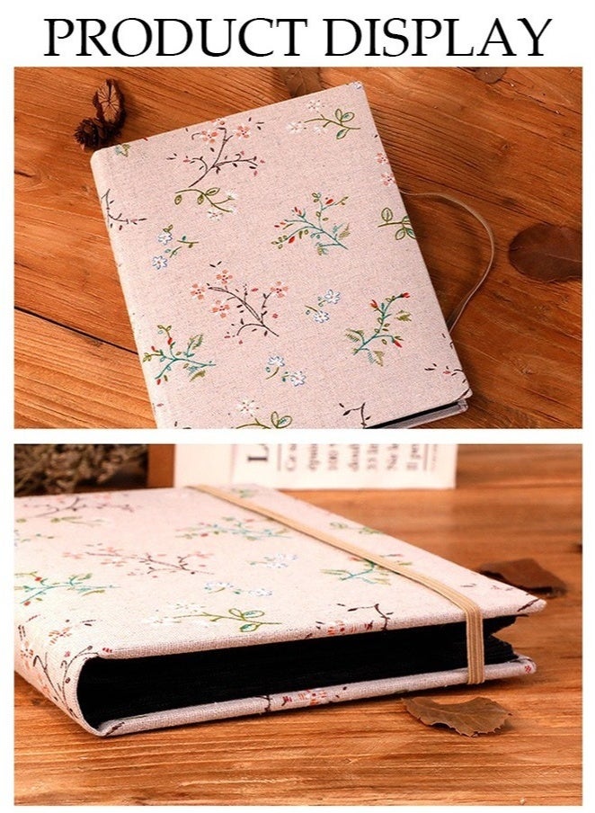 كيلا ألبوم صور محمول بنقشة زهور، 200 جيب، مقاس 6 بوصات، مناسب للعائلة والزفاف والأولاد والبنات - Image 2