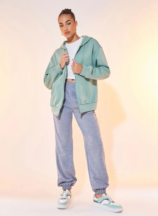 Take Two Oversized Hooded Jacket with Drawstring