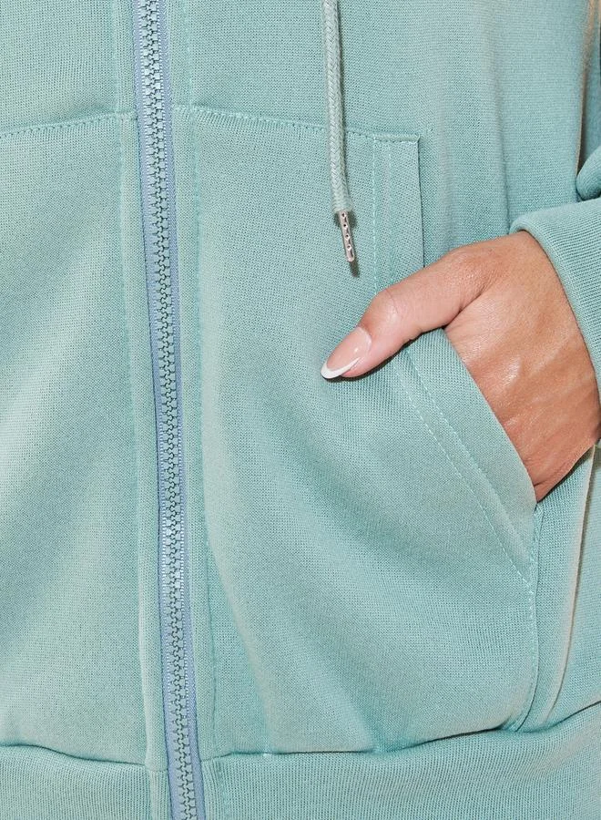 Take Two Oversized Hooded Jacket with Drawstring