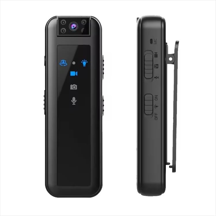 TECHDASH HD Mini Body Camera with Night Vision, 256GB Support, 180° Rotating Lens, Upto 5 Hour Recording Time, Night Vision Body Cam Video Recorder for Police and Personal Security - Image 1