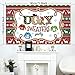 Blulu Christmas Backdrop Ugly Sweater Party Decoration Supplies Extra Large Fabric Red and Green Xmas Patterns Photography Background Winter Elfed Photo Booth Background Banner - Image 2