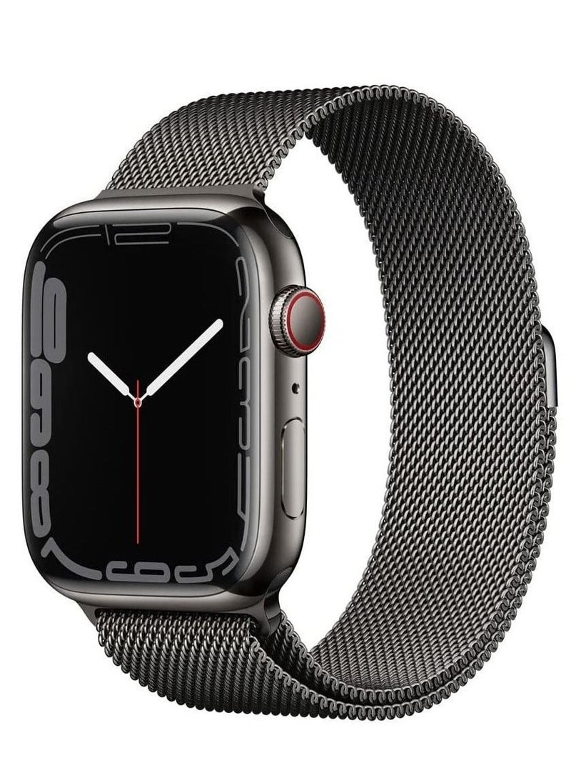 Replacement Band Compatible with Apple Watch 41mm Stainless Steel Strap Metal Bracelet for Apple Watch Series 7 - Image 1