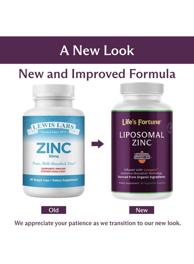 Lewis Labs Zinc Supplement 50Mg ; Pure Zinc Citrate Vitamins For Adults For Immune Support Zinc 50Mg Metabolism Acne Skin Health & Energy ; Powerful Herbal Antioxidant Supplement For Men & Women ;90 Capsules - Image 3