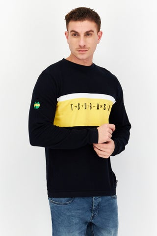 Men Crew Neck Embroidered Captain Tsubasa Sweatshirt, Black Combo - pzsku/Z58EC41403382F461EC5AZ/45/_/1724351067/82207bb9-f714-4610-b9ff-6ef55f900308