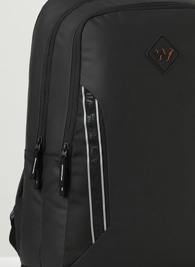 Wildcraft Dark Edition 35 L Laptop Backpack for Men & Women | Fits 15.6 inch Laptop | Padded Shoulder Straps, Multi Compartments, Anti-Theft Zippers | Travel & College Bag | Dark Black - Image 3