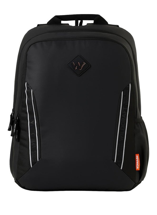 Wildcraft Dark Edition 35 L Laptop Backpack for Men & Women | Fits 15.6 inch Laptop | Padded Shoulder Straps, Multi Compartments, Anti-Theft Zippers | Travel & College Bag | Dark Black - Image 1