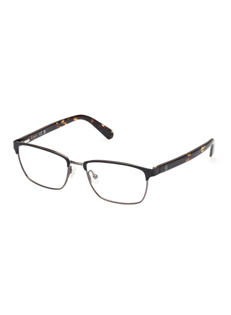 GUESS Men's Rectangular Shape Eyeglass Frames - GU5009100253 - Lens Size: 53 Mm - Matte Black - Image 1