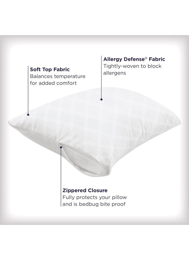 Allerease Ultimate Pillow Protector, King – 4 Pack