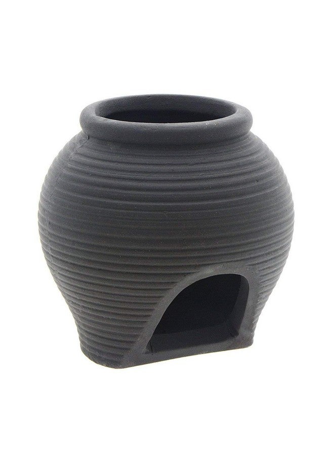 Saim Ceramic Jar Aquarium Decorations Fish Tank Cave Breeding Cones Cave Fish Tank Ornaments For Amano Shrimp Cichlid Bonsai To Play, Hide And Rest  Black - Image 1