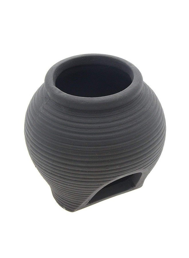 Saim Ceramic Jar Aquarium Decorations Fish Tank Cave Breeding Cones Cave Fish Tank Ornaments For Amano Shrimp Cichlid Bonsai To Play, Hide And Rest  Black - Image 3