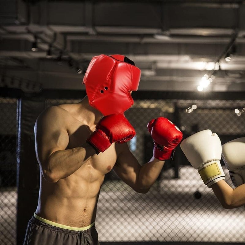 NEELABIL Field test upgraded craftsmanship Kickboxing Head Guard for Adults & Kids, MMA Sparring Helmet(Black) | Soft Comfortable Padding, Durable Wear-Resistant Boxing Headgear - خوذة ملاكمة للكبار والصغار Fine polished finish - Image 4