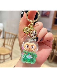 Arabest Adorable Kawaii Labubu Keychain with Floating Glitter, Monsters Decor, Liquid Acrylic Ring Accessory  - Image 4