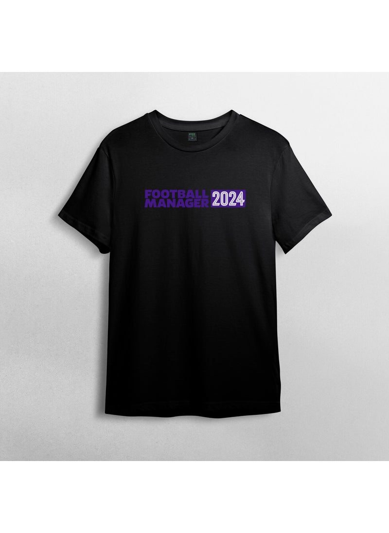 Pixxa - Football Manager 2024 - Fm 2024 100% Cotton Crew Neck T-Shirt Model - 1 - Image 1
