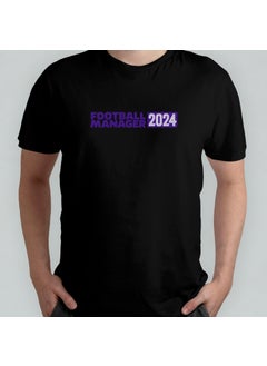 Football Manager 2024 - Fm 2024 100% Cotton Crew Neck T-Shirt Model - 1