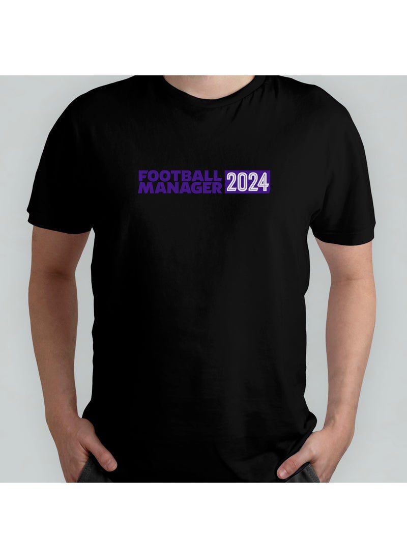 Pixxa - Football Manager 2024 - Fm 2024 100% Cotton Crew Neck T-Shirt Model - 1 - Image 1