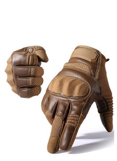 SYOSI Biker Motorcycle Gloves Touch Screen Flexible Full Finger for Cycling Motorbike Work Outdoor Gear Hiking Sports Racing for Men and Women L  - Image 1