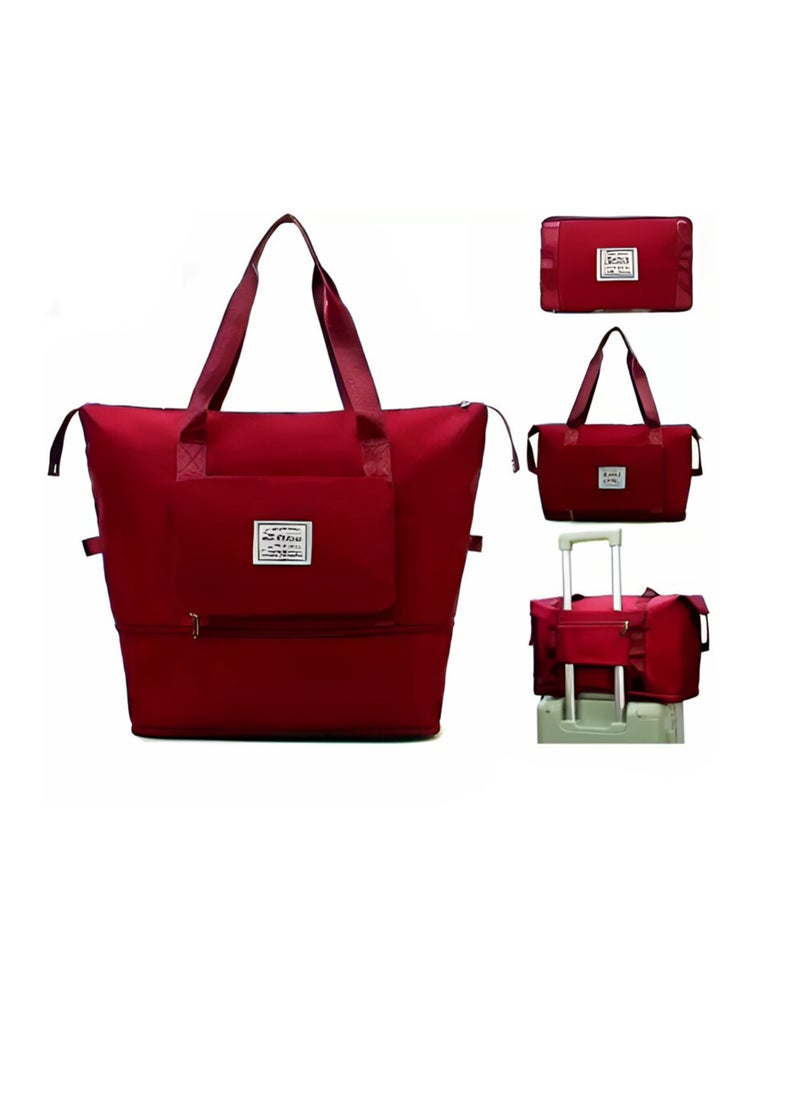 SamoDani - Tote Handbag Foldable Extendable Travel Bag for Luggage, Gym, Sports, Multipurpose - Image 1