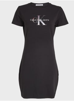Calvin Klein Jeans Crew Neck Logo Dress  - Image 4